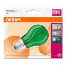 Osram LED Filament Leuchtmittel Tropfen bunt 1,6W = 15W E27 grün