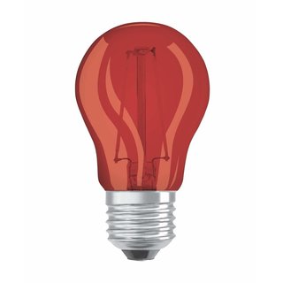 Osram LED Filament Leuchtmittel Tropfen bunt 1,6W = 15W E27 rot