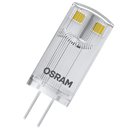 2 x Osram LED Leuchtmittel Stiftsockellampe 0,9W = 10W G4 klar warmweiß 2700K