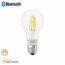 Osram Smart+ LED Filament Bluetooth Leuchtmittel Birnenform 5,5W = 50W E27 klar Apple HomeKit warmweiß 2700K dimmbar