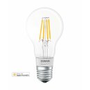 Osram Smart+ LED Filament Bluetooth Leuchtmittel Birnenform 5,5W = 50W E27 klar Apple HomeKit warmweiß 2700K dimmbar