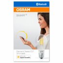 Osram Smart+ LED Filament Bluetooth Leuchtmittel Birnenform 5,5W = 50W E27 klar Apple HomeKit warmweiß 2700K dimmbar