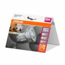 Osram LED Leuchtmittel Glas Reflektor 4,6W = 50W GU10 GlowDim warmweiß 2000K-2700K 36°