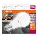 Osram LED Leuchtmittel Clas A Birnenform 9W = 60W E27 matt Duo Click DIM warmweiß 2700K dimmbar per Lichtschalter