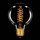 Rustika Globe Glühbirne G80 60W E27 klar Gold gelüstert Vielfachwendel Glühlampe 80mm warmweiß dimmbar