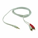 REV Premium Audio Kabel 3,5 Klinke / 2 x Chinch 2m...