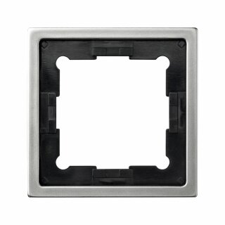 REV Ritter 1-fach Rahmen Serie Metall Edelstahl