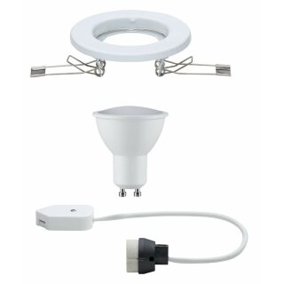 Paulmann LED Einbauleuchte Einbaustrahler Set starr Weiß matt 1 x 4,5W GU10 230V LED