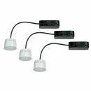 3 x Paulmann LED Modul Coin für Einbauleuchten Set klar 3 x 6,8W 230V warmweiß 2700K