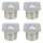 4 x Paulmann LED Bodeneinbauleuchten Einbaustrahler Set Profi Line starr Edelstahl 4 x 0,8W 230V LED