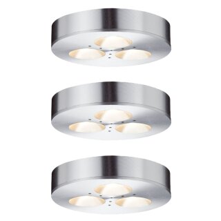 3 x LED Möbel Aufbauleuchten & Einbauleuchten starr Micro Line Alu 3 x 3W 230V
