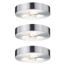 3 x LED Möbel Aufbauleuchten & Einbauleuchten starr Micro Line Alu 3 x 3W 230V