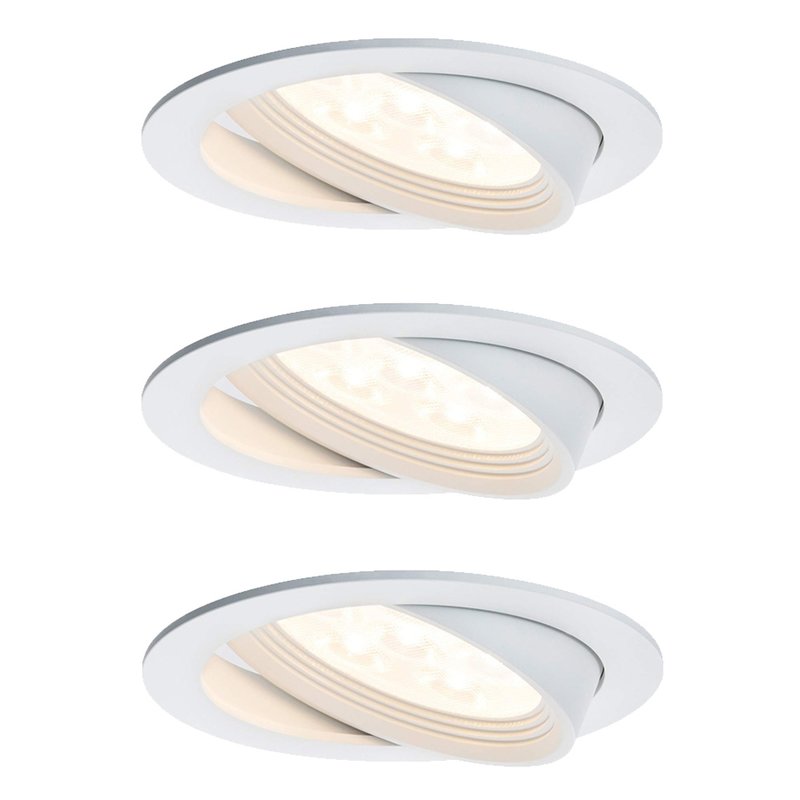3 x Paulmann LED Einbauleuchten Einbaustrahler Set Premium Line schwe | Alle Lampen