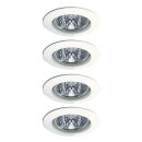 4 x Paulmann Einbauleuchten Einbaustrahler Set Premium...