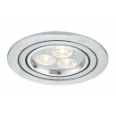 Paulmann LED Einbauleuchte Einbaustrahler Premium Line schwenkbar Alu gebürstet 1 x 3W 230V