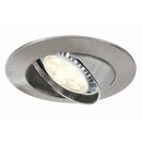 3 x Paulmann LED Einbauleuchten Einbaustrahler Set Premium Line schwenkbar Eisen gebürstet IP23 3 x 8W GU10 230V DIMMBAR