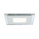 2 x Paulmann LED Einbauleuchten Einbaupanel Set Premium Line Weiß mit blauen LEDs Klar 2 x 7W