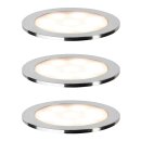 3 x Paulmann LED Einbauleuchten Einbaustrahler Set Special Line Boden Allround Satin IP67 3 x 0,7W