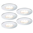 5 x Paulmann LED Möbeleinbauleuchten Einbaustrahler Set Micro Line starr Chrom 5 x 1W