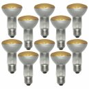 10 x Leuci Reflektor Glühbirne R63 40W E27 Gelb Glühlampe dimmbar