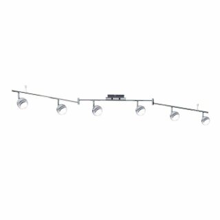 Paulmann LED Deckenleuchte Deckenstrahler Spotlights Scoop LED Chrom 6 x 4,6W warmweiß