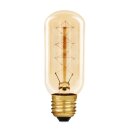 Rustika Röhre 40W E27 Glühbirne Vielfachwendel ähnl. Kohlefadenlampe 107mm Glühlampe