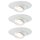 3 x Paulmann LED Einbauleuchten Einbaustrahler Set Focus schwenkbar Weiß matt 3 x 3,8W
