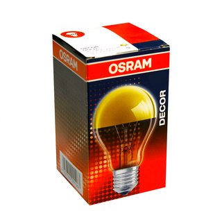 Osram Glühbirne 40W E27 Gold Kopfspiegel Kopfspiegellampe 40 Watt KVG Glühlampe