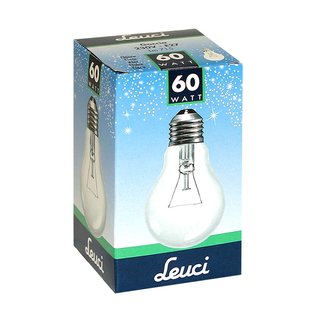 Leuci Glühbirne 60W E27 klar Glühlampe 60 Watt Glühbirnen Glühlampen