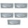 Paulmann LED Set Einbauleuchten Möbel Einbaustrahler Micro Line 5 x 0,4W LED Modul 230/12V Eisen gebürstet