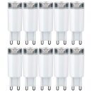 10 x LED Leuchtmittel Stiftsockel Lampe G9 1,8W 230V warmweiß 3000K