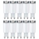 10 x LED Leuchtmittel Stiftsockel Lampe G9 1,8W 230V warmweiß 3000K