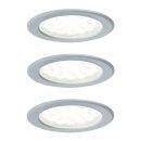 Paulmann LED Set Möbel-Einbauleuchte Micro Line 3 x 2,6W 230V/12V Individuell einstellbare Lichtfarbe touch dimmer Alu matt