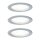 Paulmann LED Set Möbel-Einbauleuchte Micro Line 3 x 2,6W 230V/12V Individuell einstellbare Lichtfarbe touch dimmer Alu matt