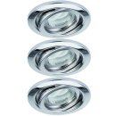 3 x Nice Price ESL Einbauleuchte Einbaustrahler Set Chrom 3 x 9W GU10 230V Energiesparlampe