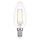 LED Filament Kerze 2W = 25W E14 klar extra warmweiß 2200K