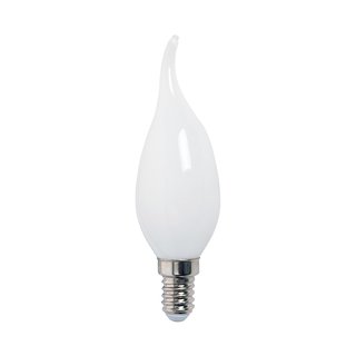 LED Filament Leuchtmittel Windstoß Kerze 4W = 40W E14 opal warmweiß 2700K