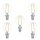 5 x LED Filament Tropfen 1W fast 15W E14 klar Glühfaden extra warmweiß 2200K 360°