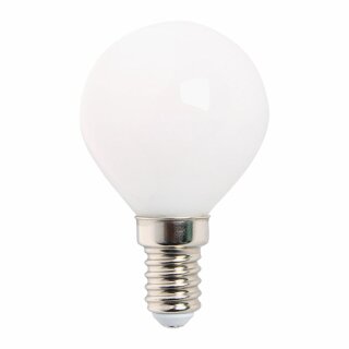 LED Filament Tropfen 4W = 40W E14 Opal Glühfaden 360° warmweiß 2700K