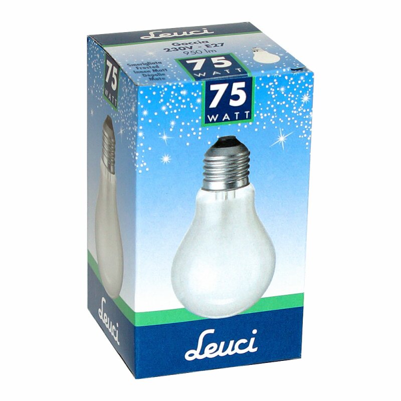 Leuci Glühbirne 75W E27 MATT Glühlampe 75 Watt Glühbirnen Glühlampen,