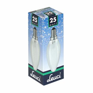 Leuci Glühbirne Kerze 25W E14 MATT Glühlampe 25 Watt Glühbirnen Glühlampen Kerzen