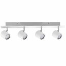 Paulmann Plain LED Deckenleuchte Spotlights Weiß/Chrom 4 x 3,4W warmweiß