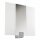 Paulmann Wandleuchte WallCeiling Metall Chrom matt/Opal IP44 11W E27 warmweiß Energy Saver