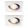 2 x Paulmann LED Einbauleuchten Set Premium Line schwenkbar Weiß matt 2 x 7W warmweiß DIMMBAR