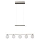 Brilliant Pendelleuchte Hängelampe Belis Eisen/Chrom 5 x 20W G4 12V Halogen verstellbar dimmbar