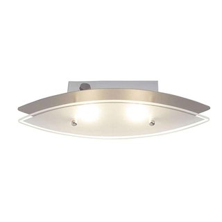 Brilliant LED Wandleuchte Oval Eisen 2 x 3W warmweiß mit Schalter