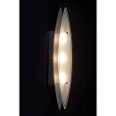 Brilliant LED Wandleuchte Oval Eisen 2 x 3W warmweiß mit Schalter