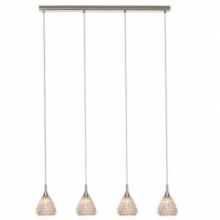 Brilliant Pendelleuchte Club Chrom max. 4 x 33W G9 LED & Halogen