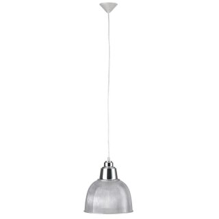 Brilliant Pendelleuchte Indy Chrom/Transparent Kunststoff/Metall max. 1 x 60W E27 230V