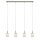 Brilliant Pendelleuchte Date 4-flammig Chrom Glas/Metall max. 4 x 42W G9 230V